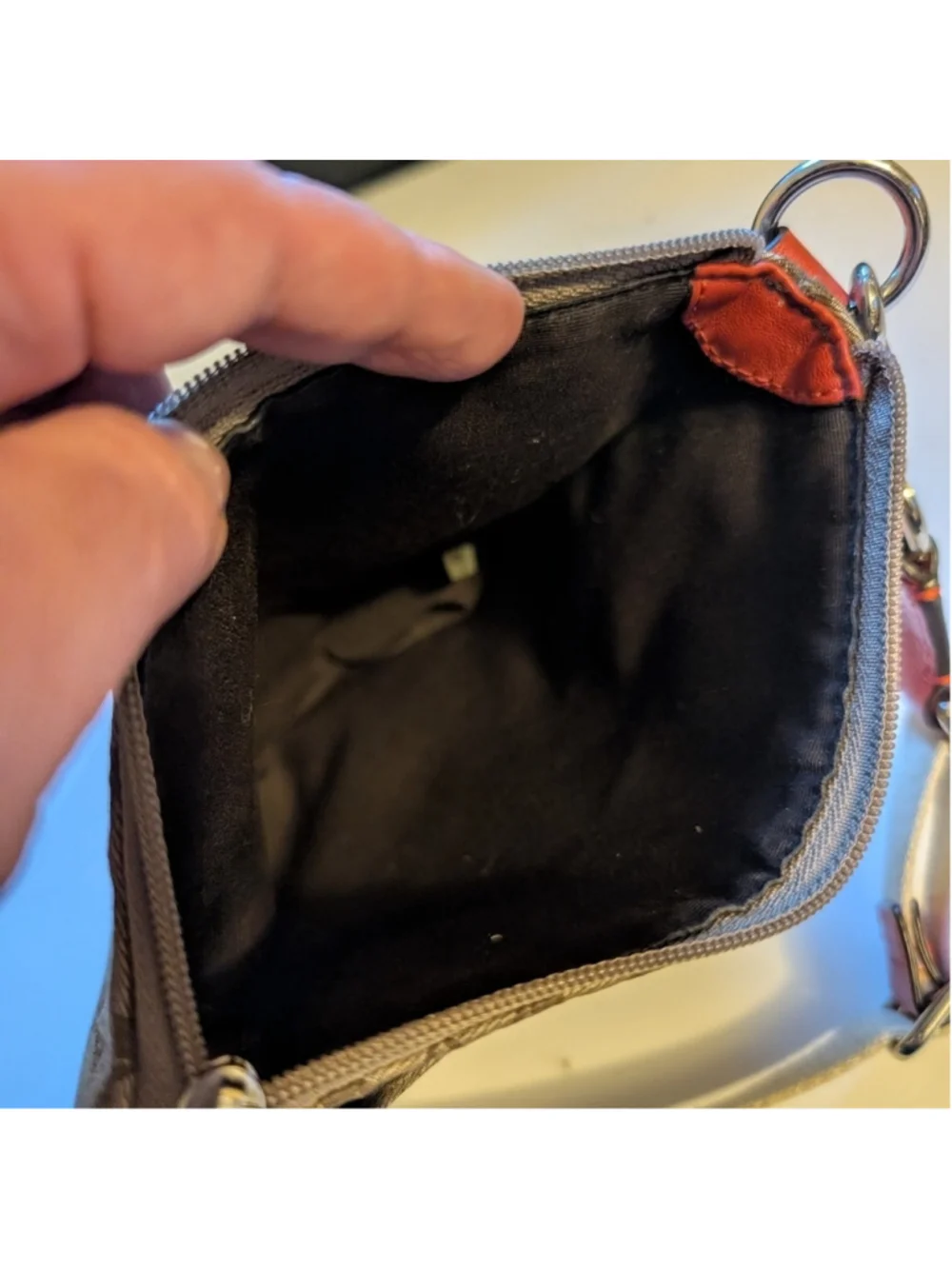 Coach Signature Stripe Swingpack Crossbody Bag In VGUC